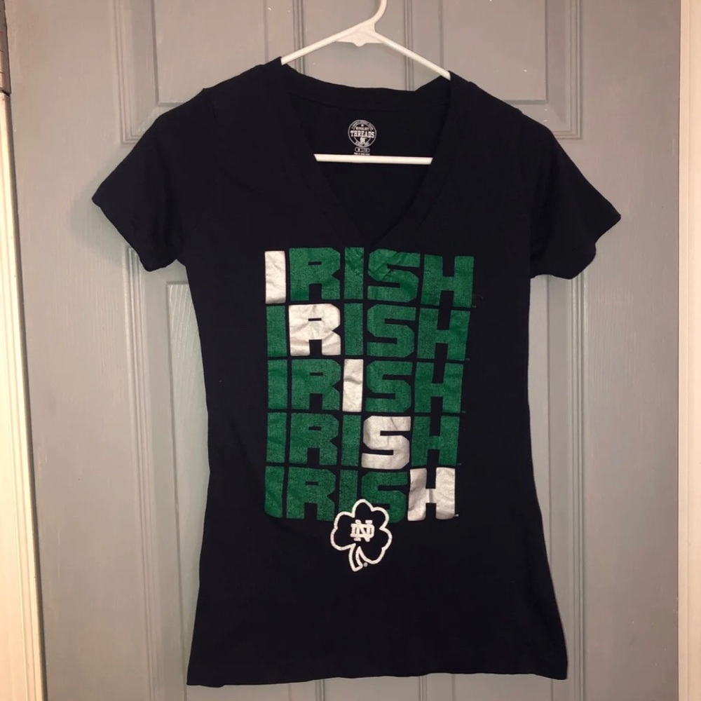 Women’s Notre Dame “Irish” V neck tee